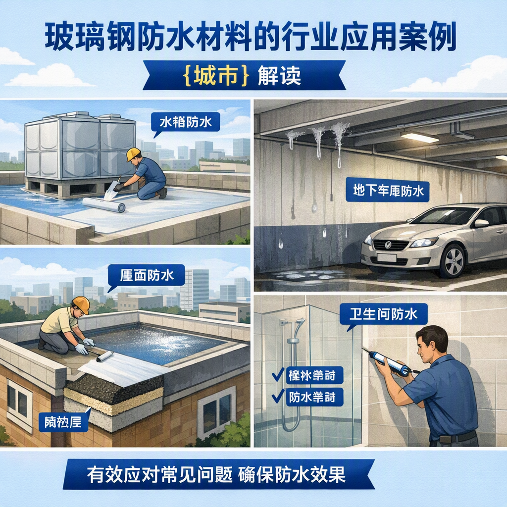 玻璃钢防水材料的行业应用案例，阿拉尔解读